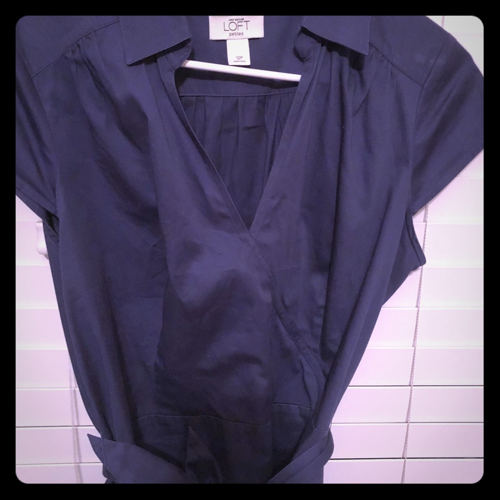 Ann Taylor blouse blue